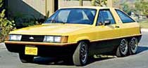 Six-wheeled hatchback