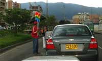 Roadside salespeople