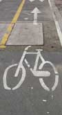 Traffic lane for bicycles