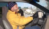 Eating while driving