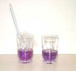 Cabbage water with straw